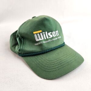 Sportsman Rope Hat Men Green Wilson Concrete Building Supply Adjustable Snapback